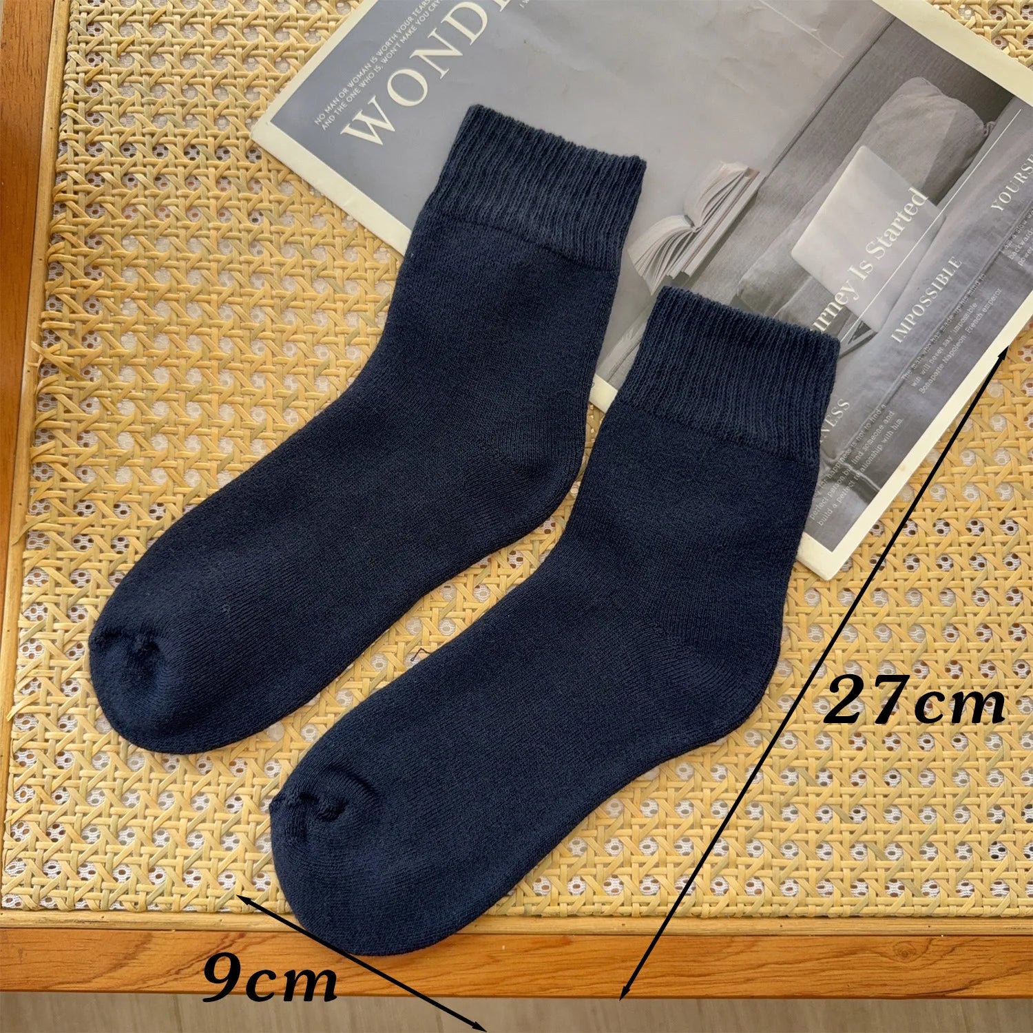 1/3Pairs Winter Warm Thicken Socks Fleece Lined Plush Warm High Tube Long Socks Solid Color Cold Weather Women Men Comfortable - Colouronova