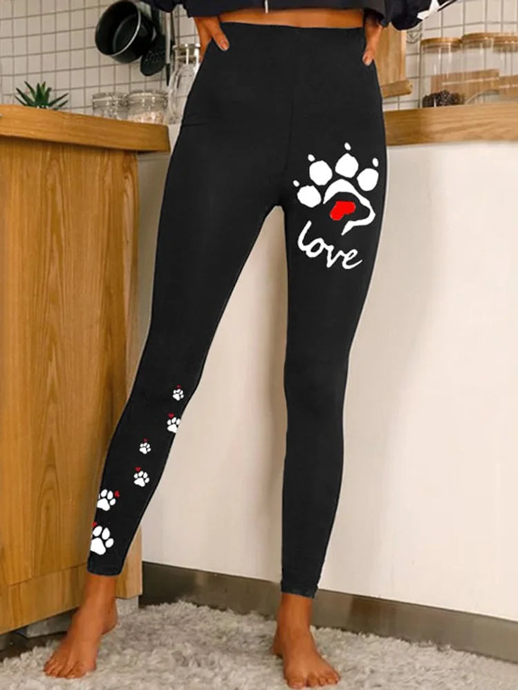Cute Cats Printed Long Socks Harajuku Leggings Y2K Style Role Playing Socks Fashion Casual Female Leggings - Colouronova
