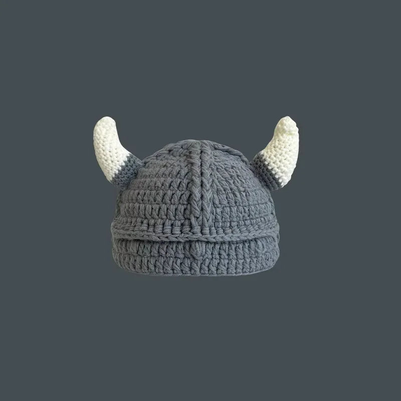 Halloween Green Monster Shrek Style Knitted Hat Funny Cartoon Beanie Cute Strawberry Head Cover Cosplay Party Props for Gifts - Colouronova