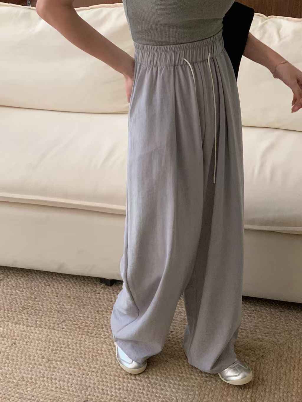 Women's Lazy Style Straight Leg Casual Pants