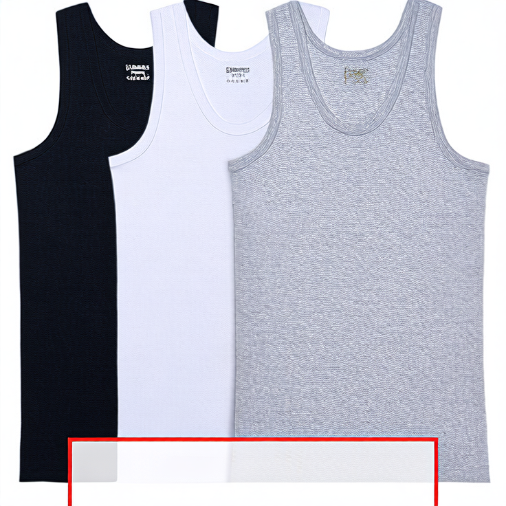 Pure cotton men's vest Colouronova