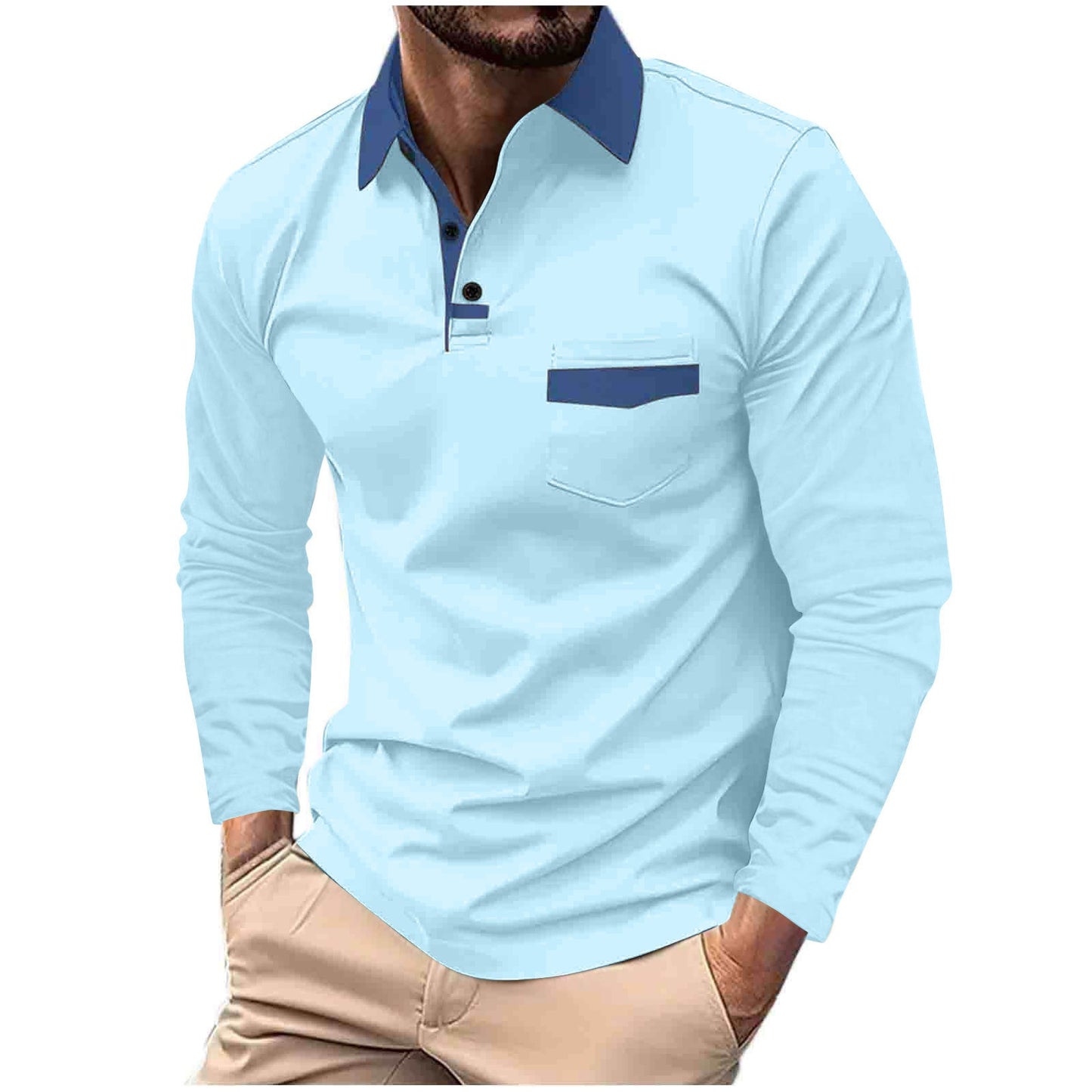 Long-sleeve polo shirt Colouronova