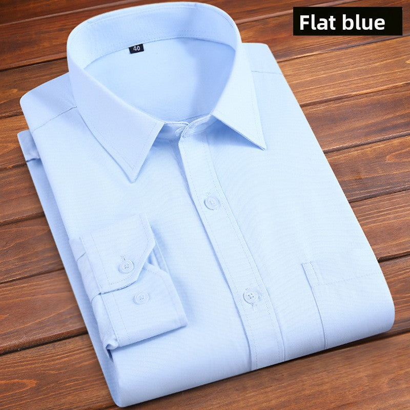Long-sleeved solid-color men's shirt Colouronova