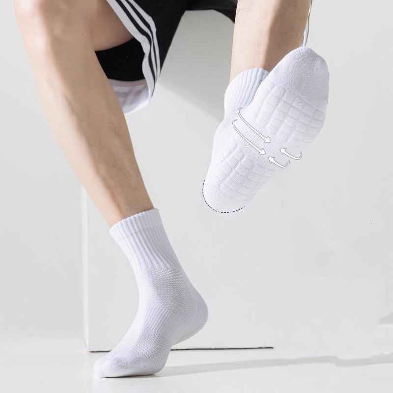 Solid Color Mid-Tube Socks