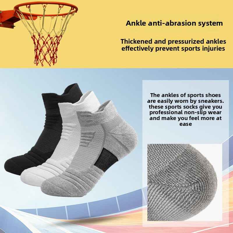 Breathable Mid-Tube Sports Socks for Men