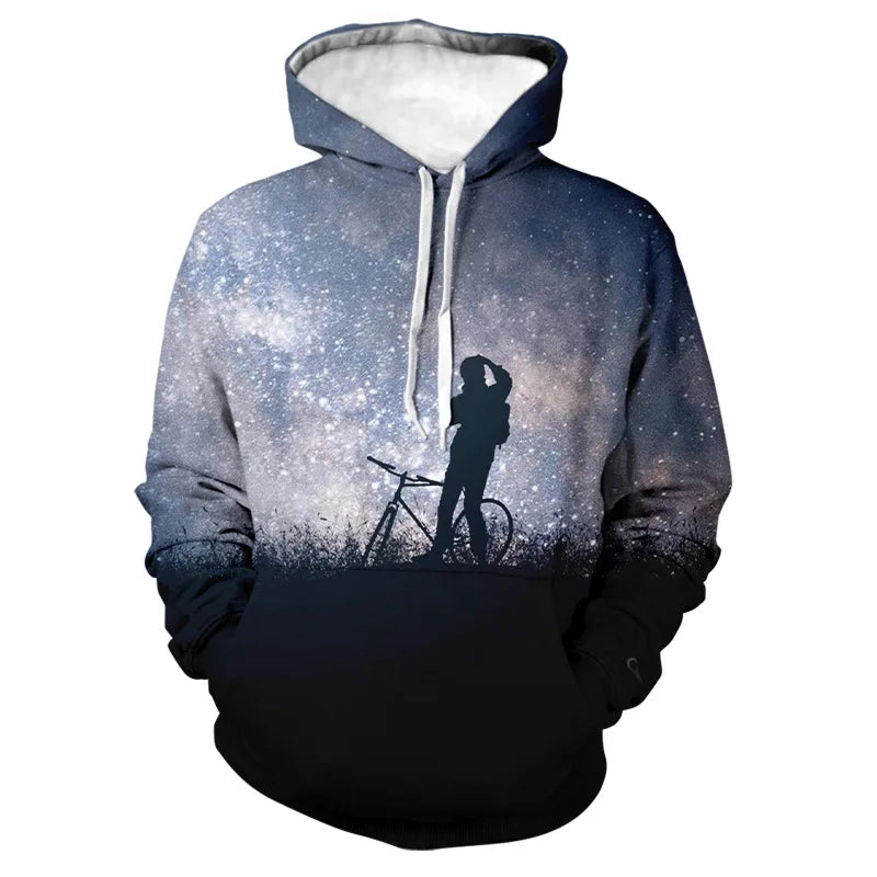 2024 Four Seasons Spring/Summer Autumn/Winter New Men's 3D Printing Starry Sky Nebula Men's Hat 3D Digital Printing - Colouronova