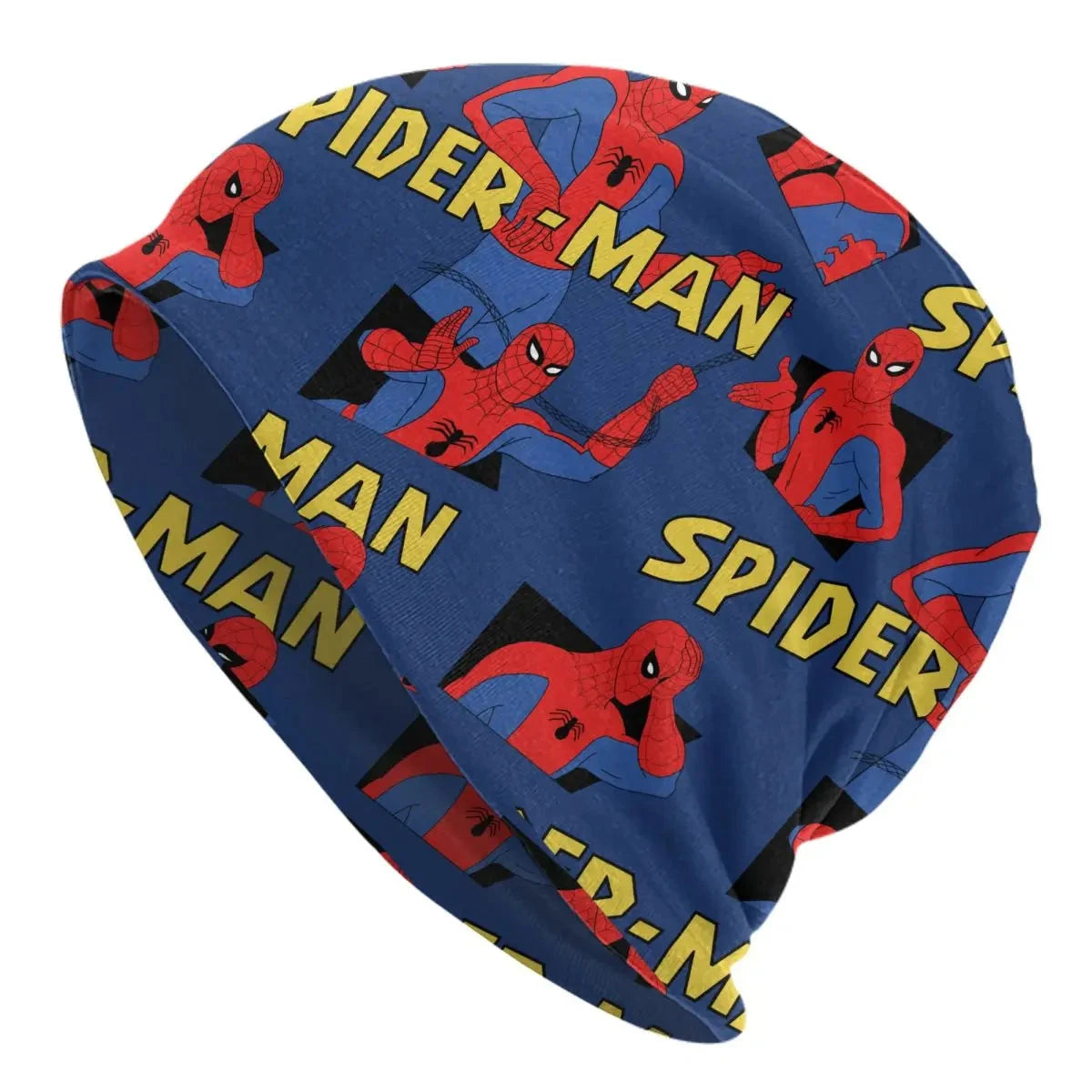 Spider-Man Spiderman Hero Skullies Beanies Hat Goth Unisex Outdoor Cap Warm Multifunction Bonnet Colouronova