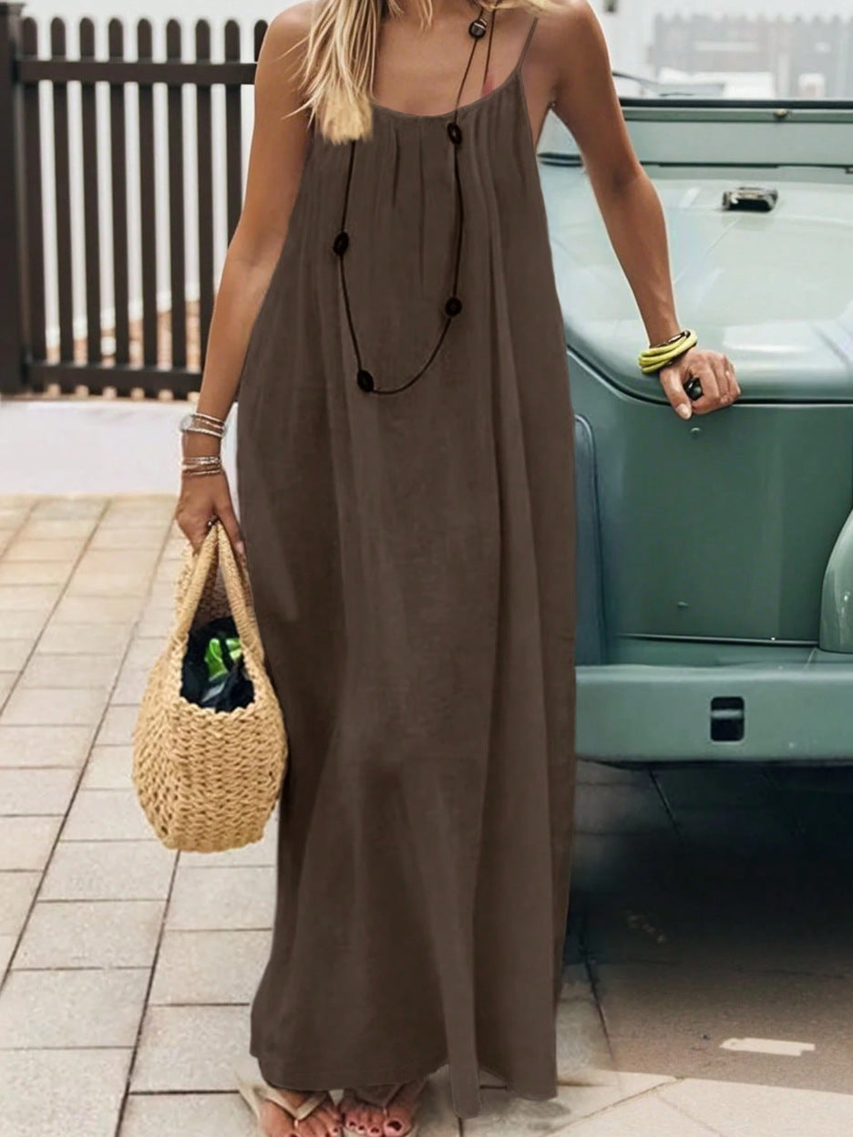 Womens Backless Loose Knit Dress Colouronova