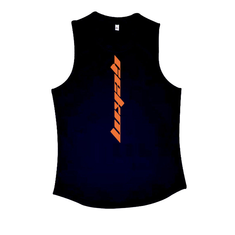 Running training waistcoat loose sports T-shirt quick-drying top Colouronova