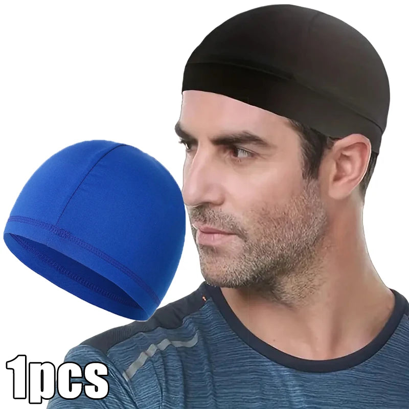 1/3pcs Motorcycle Helmet Inner Cap Hat Quick Dry Breathable Hat Racing Cap Under Helmet Beanie Cap Motocross Motor Helmet Hat - Colouronova