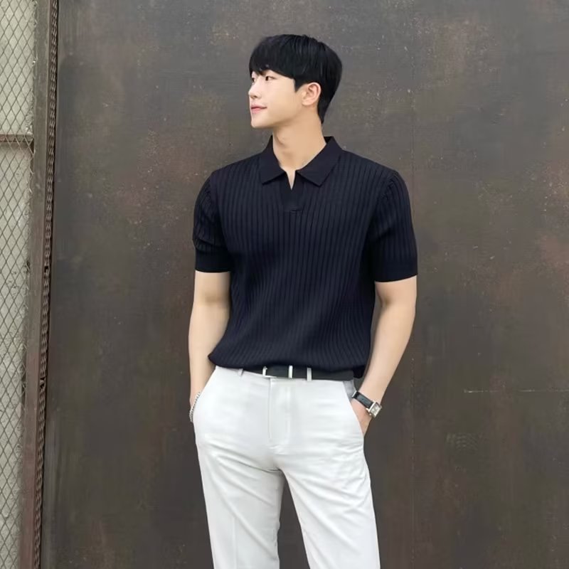 Men's Slim Fit Short Sleeve Polo Shirt Colouronova