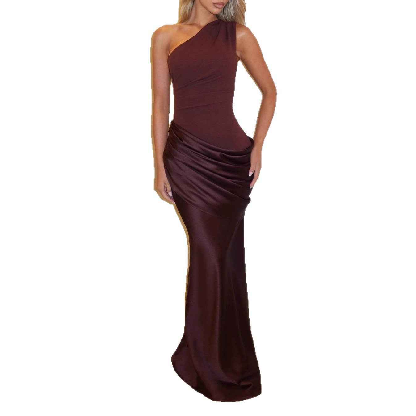 Retro Drapey Slim Fit Dress