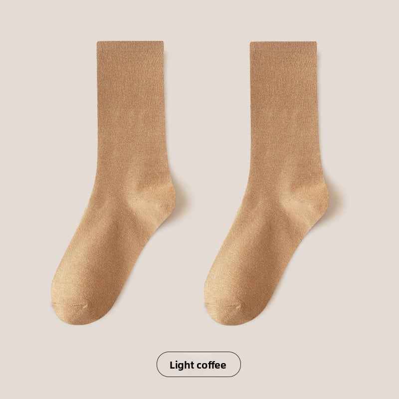 mid-calf length socks casual cotton socks