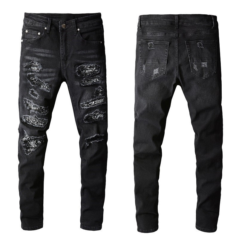 Mens Denim Trousers Colouronova