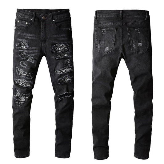 Mens Denim Trousers Colouronova