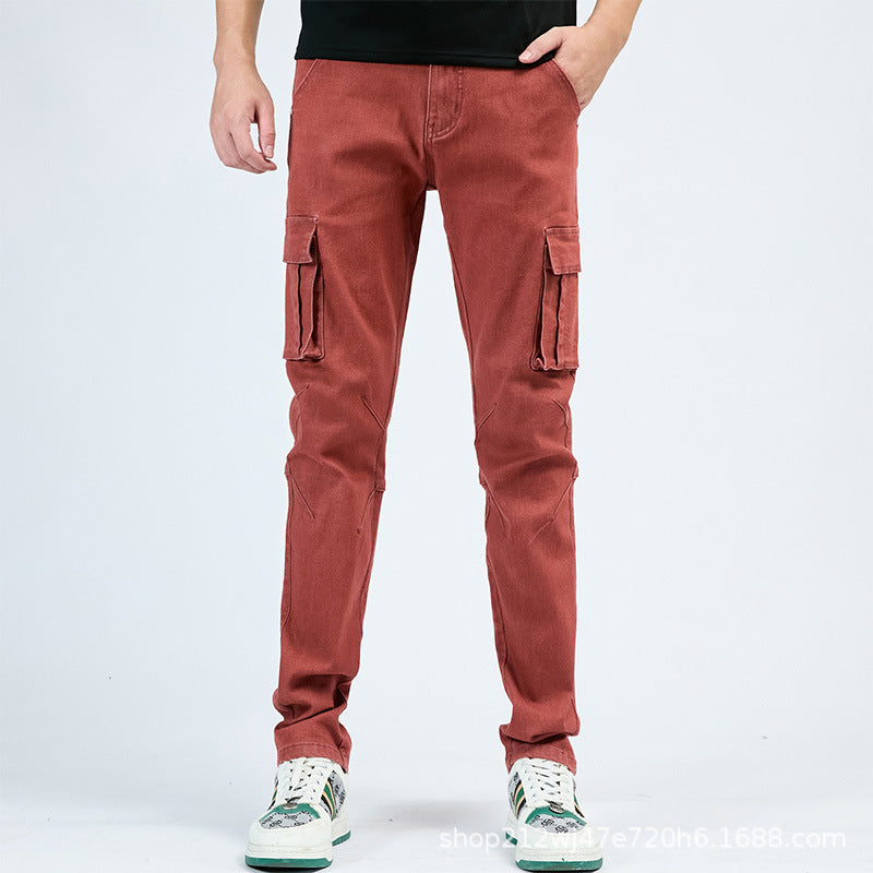 Men's Cotton Cargo Casual Pants Colouronova