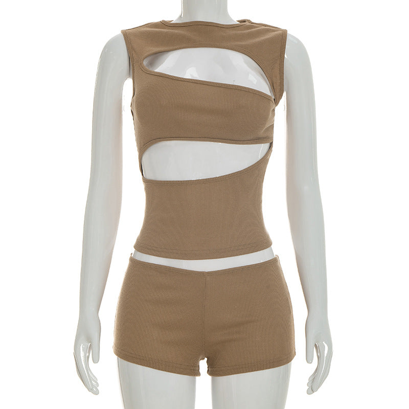 Sleeveless Women's Two-Piece Set Colouronova