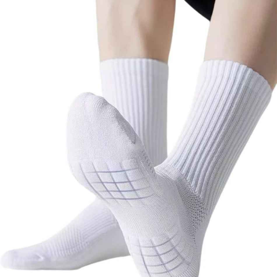 Solid Color Mid-Tube Socks