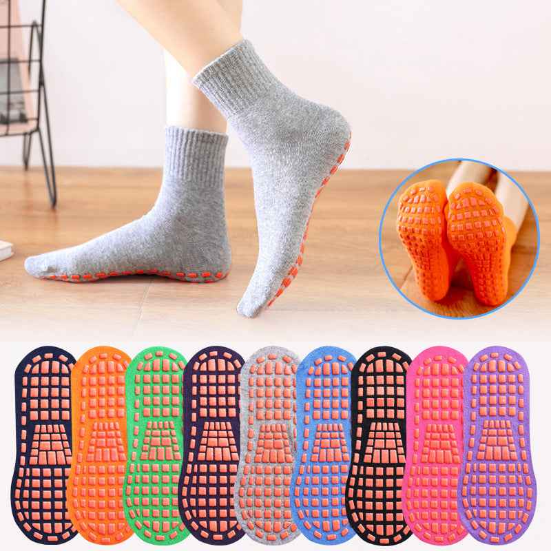 Medium Tube Cotton Anti-Slip Sports Socks