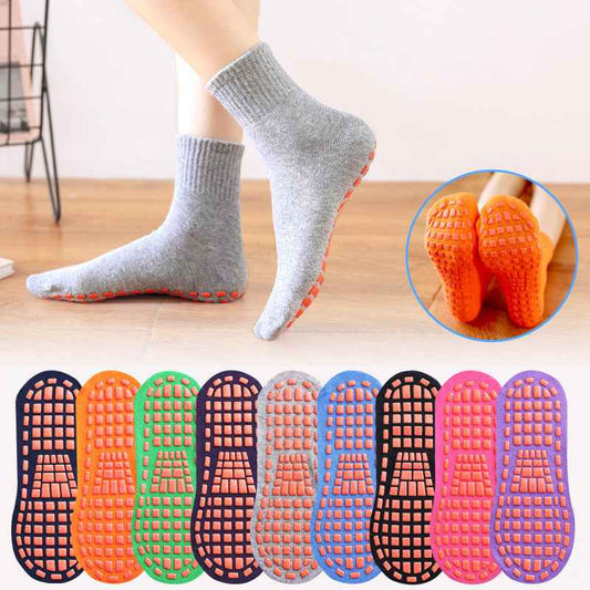 Medium Tube Cotton Anti-Slip Sports Socks