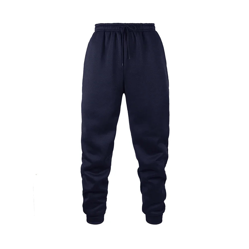 Mens Jogging Sports Pants Autumn Winter Sweatpants Men Sports Gym Trousers Fashion Solid Color Casual Workout Long Pants - Colouronova