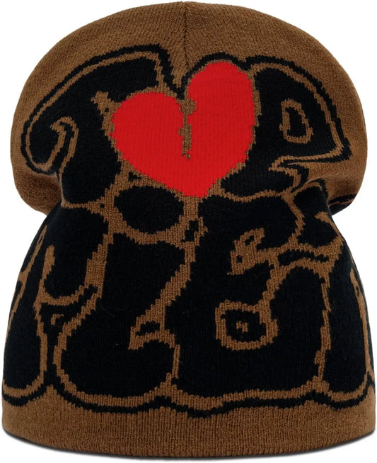 Y2K Beanie Hat for Men & Women Trendy Soft Stretchable Winter Cap, Warm Comfortable Cold Weather Knit Accessory - Colouronova