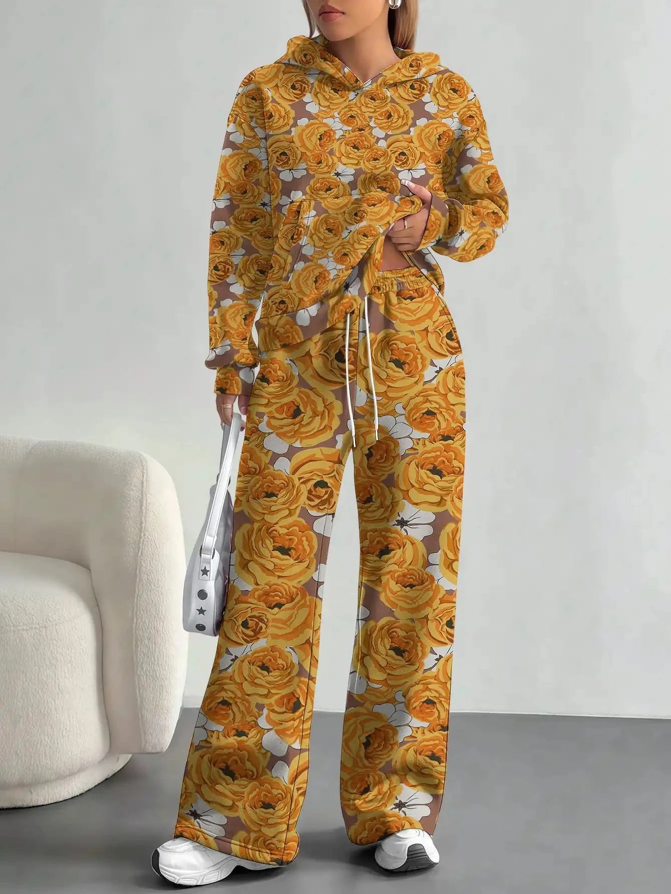 Retro ethnic style foreign trade 2025 floral pattern new hot style autumn and winter new fashion casual European and American Colouronova