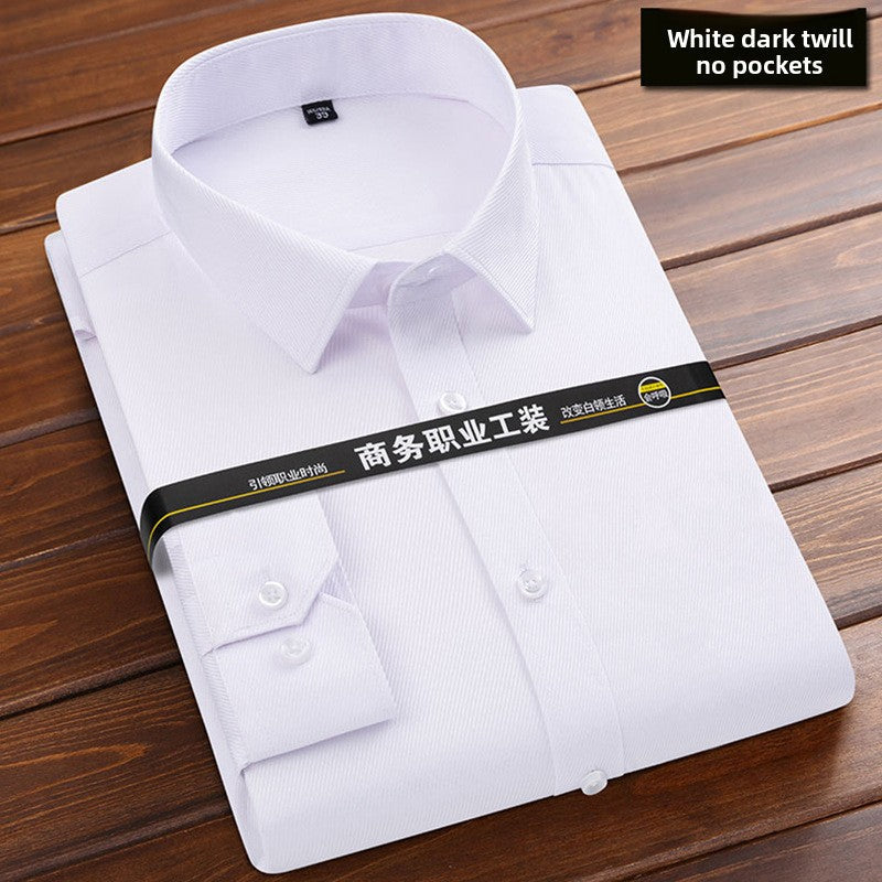 Long-sleeved solid-color men's shirt Colouronova