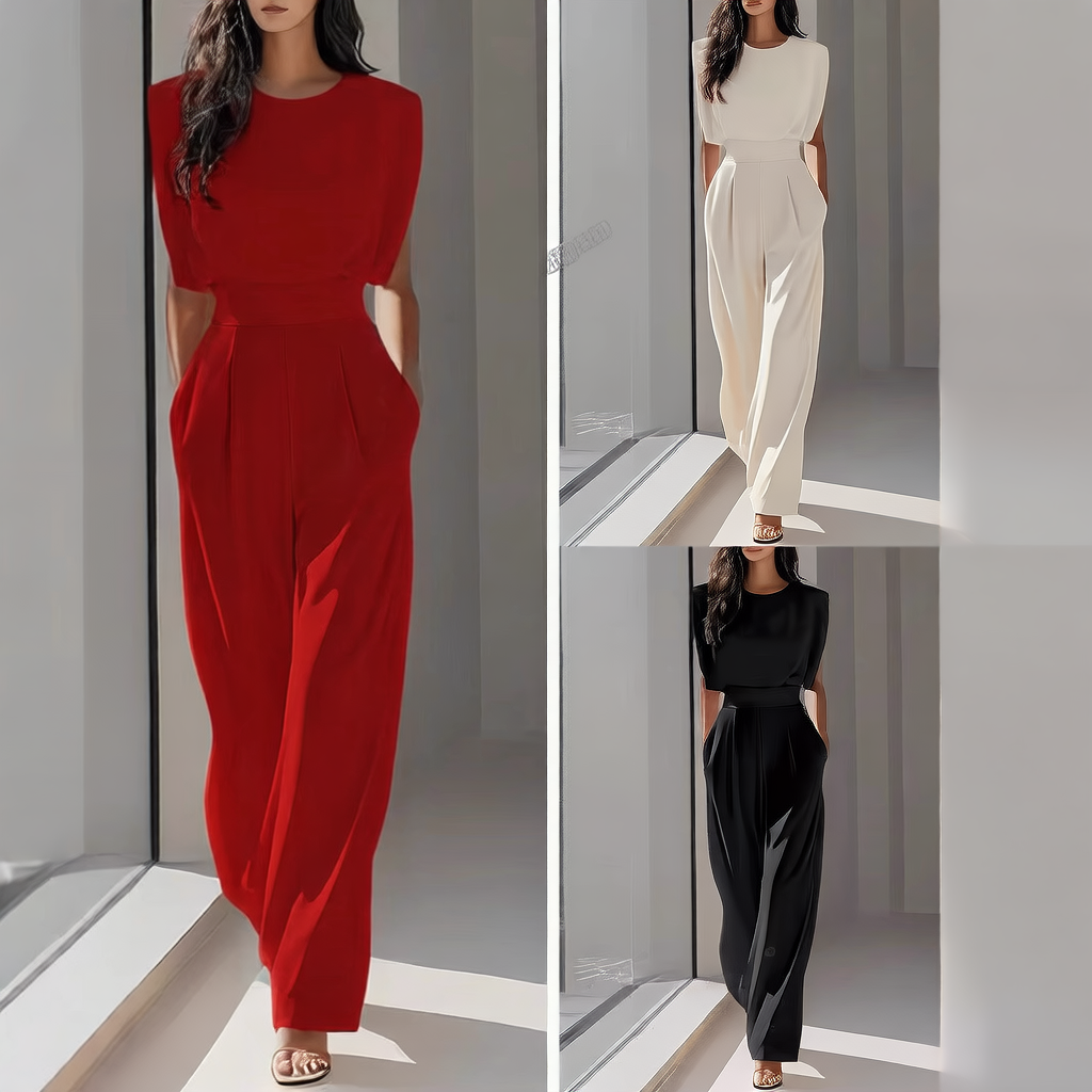 Women's Elegant Sleeveless Jumpsuit Colouronova