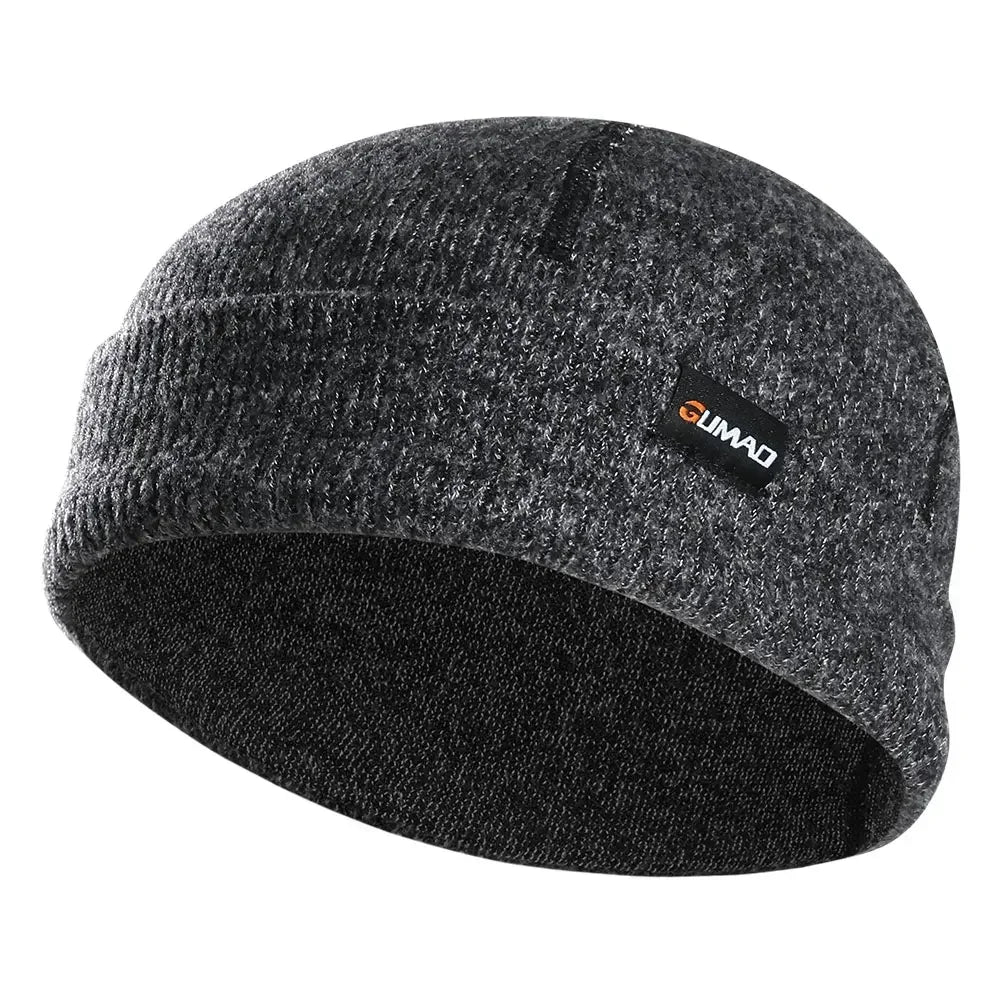 Warmer Beanie Hat Solid Color Soft Thermal Knitted Hat Bonnet Cap Autumn Winter Headwear for Cold Weather Running Skiing Walking - Colouronova