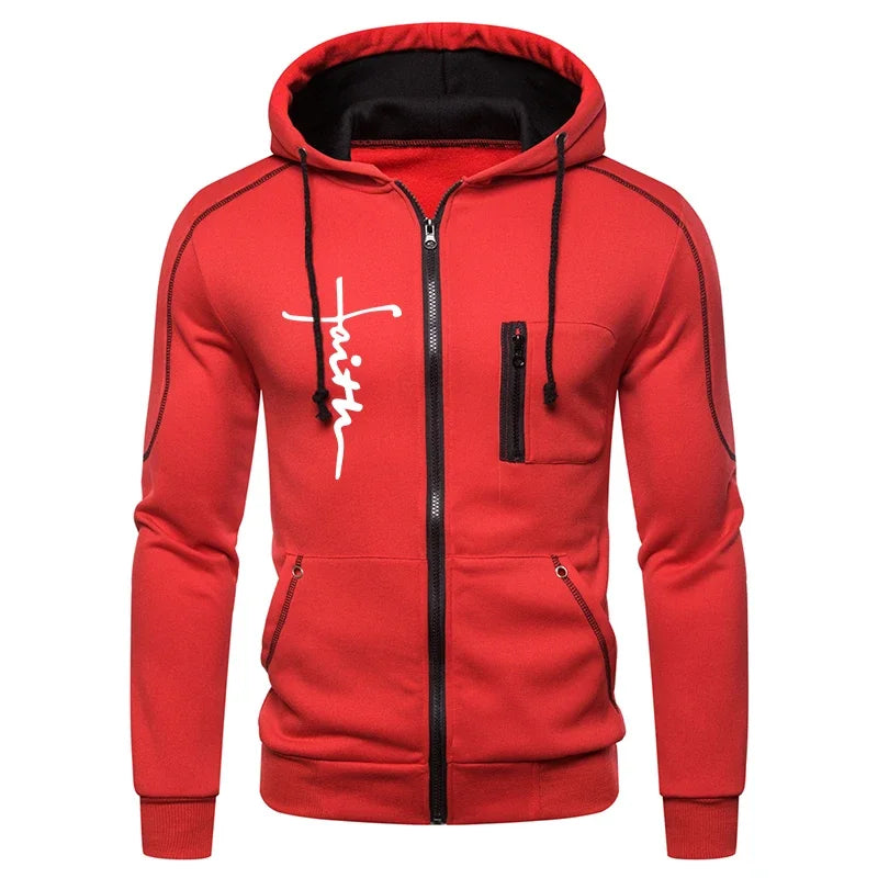 Daily Men's Tracksuit Jogging Hoodie Men Single Piece Sports Zipper Jacket Sweatshirts and Sports Pants Clothing Casual Outdoors - Colouronova