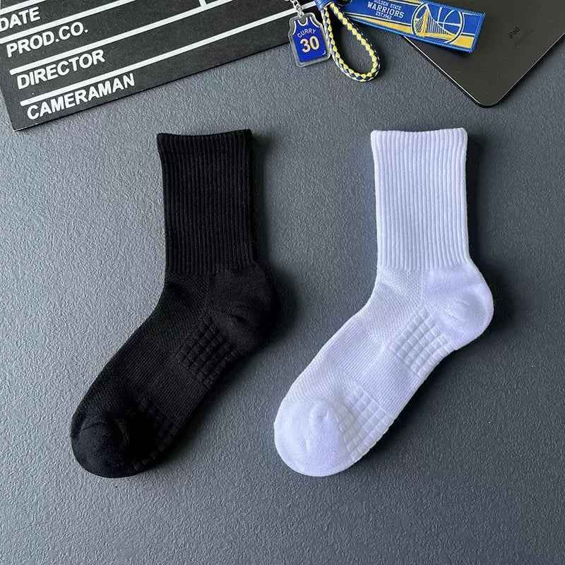 Solid Color Mid-Tube Socks