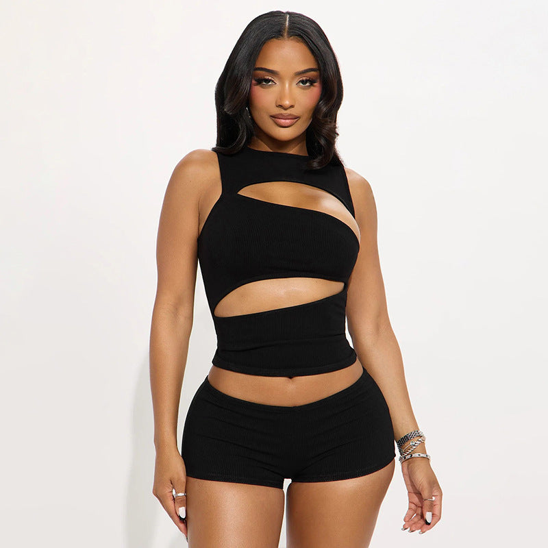 Sleeveless Women's Two-Piece Set Colouronova