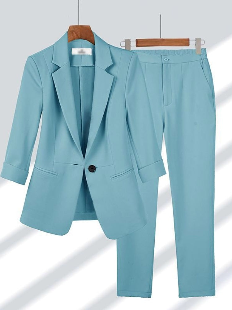 Women's Slim-Fit Professional Suit Set Colouronova