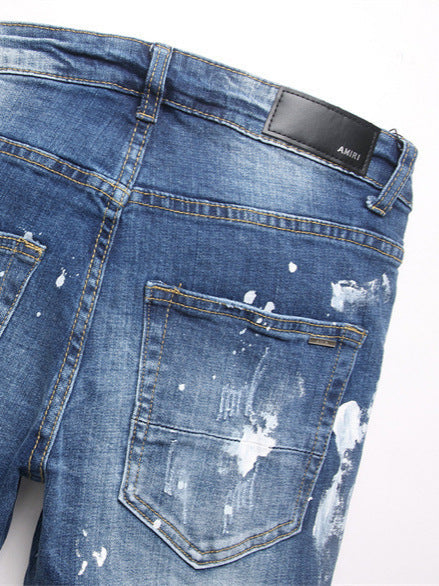 Mens Denim Trousers Colouronova