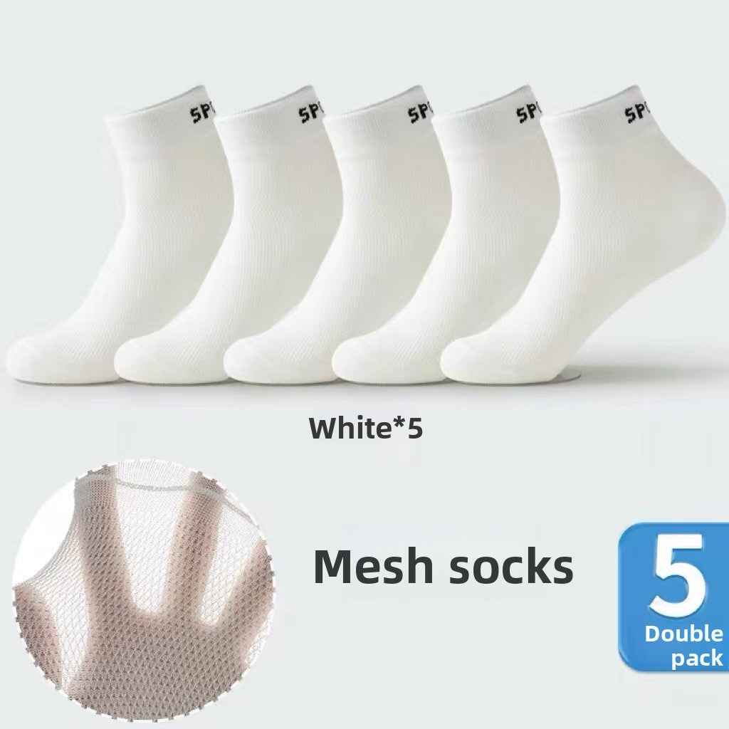 Thin short socks for men's spring and summer