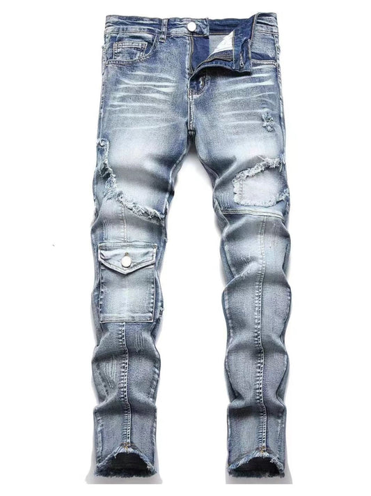 Mens Denim Trousers Colouronova