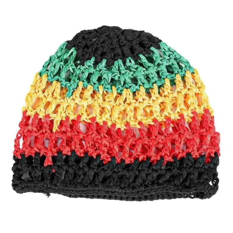 R1WE Hollowout Crochet Brimless Hat Simple Skull Cap Breathable Knitted Hat for Autumn Winter Fashion Hair Net Sleep Headwear