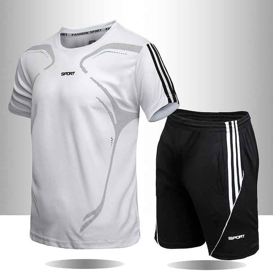Men's Summer Sport Gym Fitness Suit Set