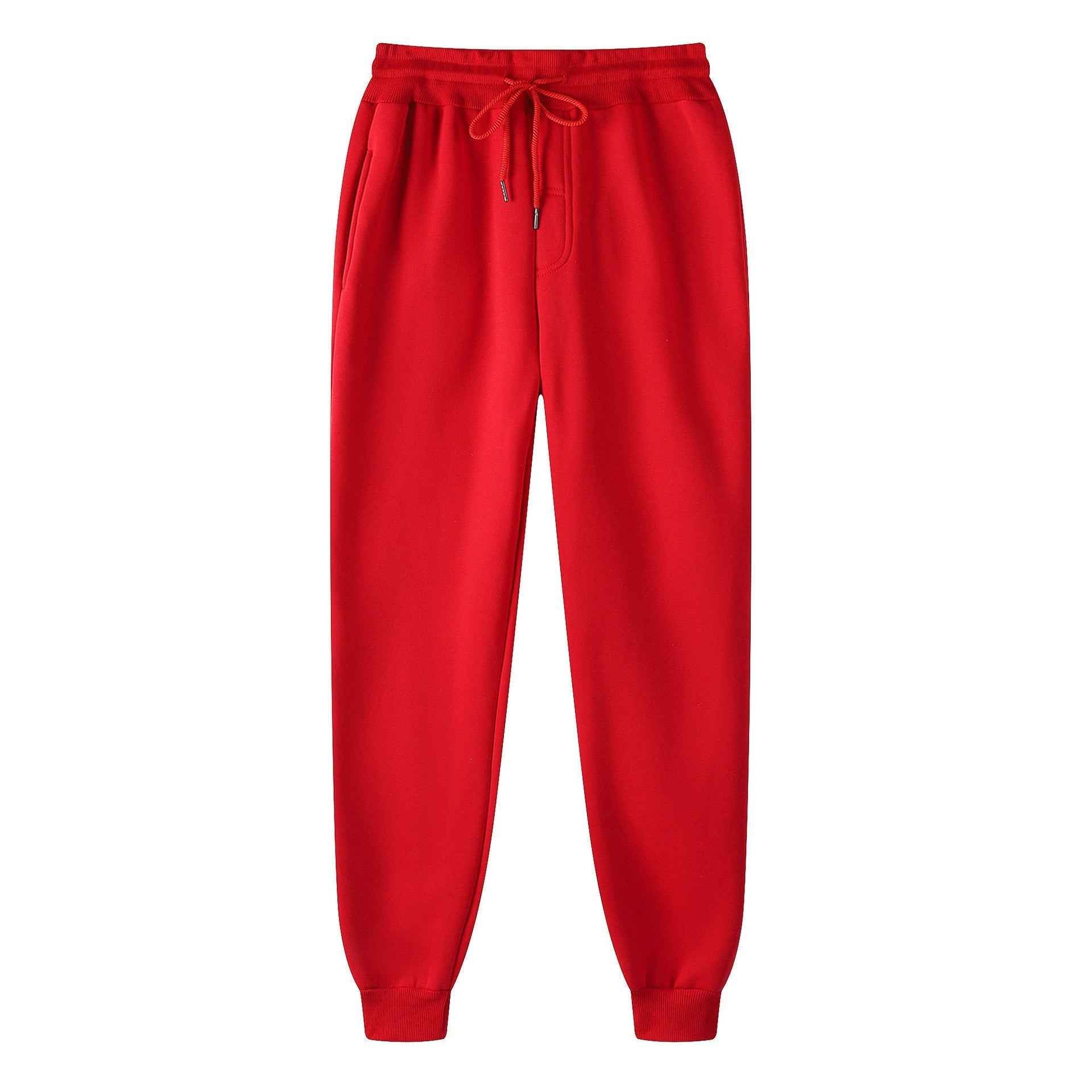 Fleece Lined Sweatpants with Elastic Waist