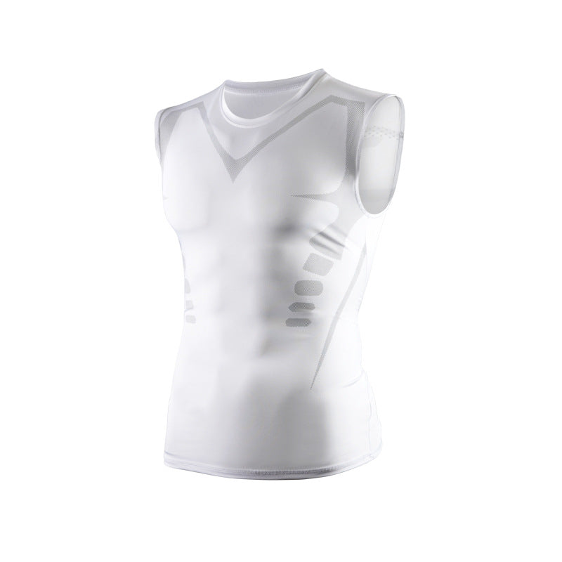 Mens Breathable Sleeveless Sport Vest Colouronova
