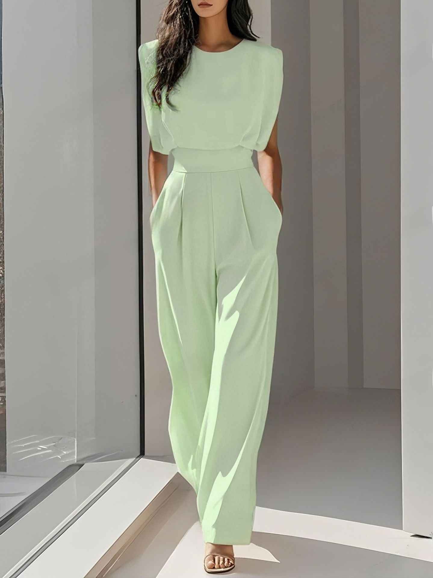 Women's Elegant Sleeveless Jumpsuit