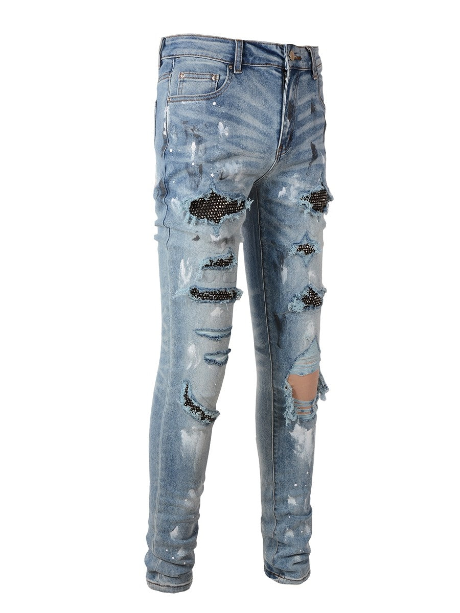 Stretchy slim-fit skinny jeans Colouronova