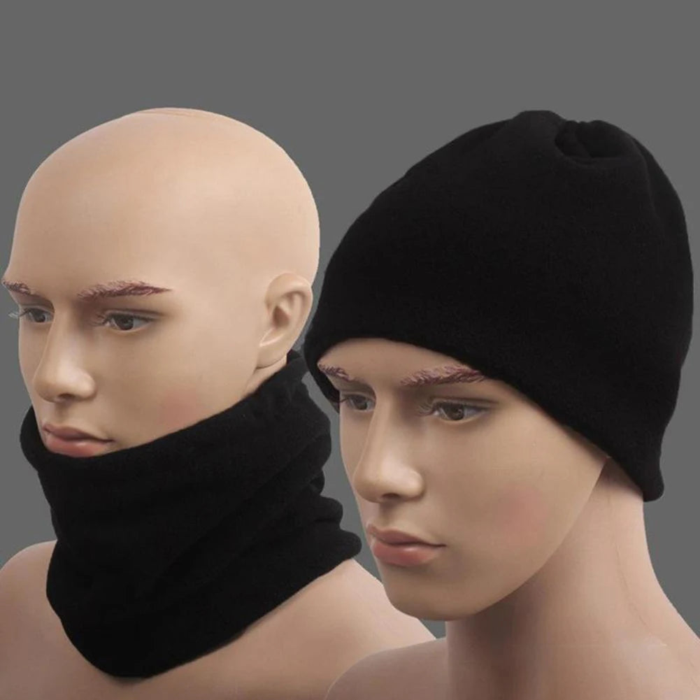 2 in 1 Winter Hat Face Mask Neck Gaiter Balaclava Scarf Hat Outdoor Cycling Balaclava Face Warmer Skullies Beanies Neckerchief - Colouronova