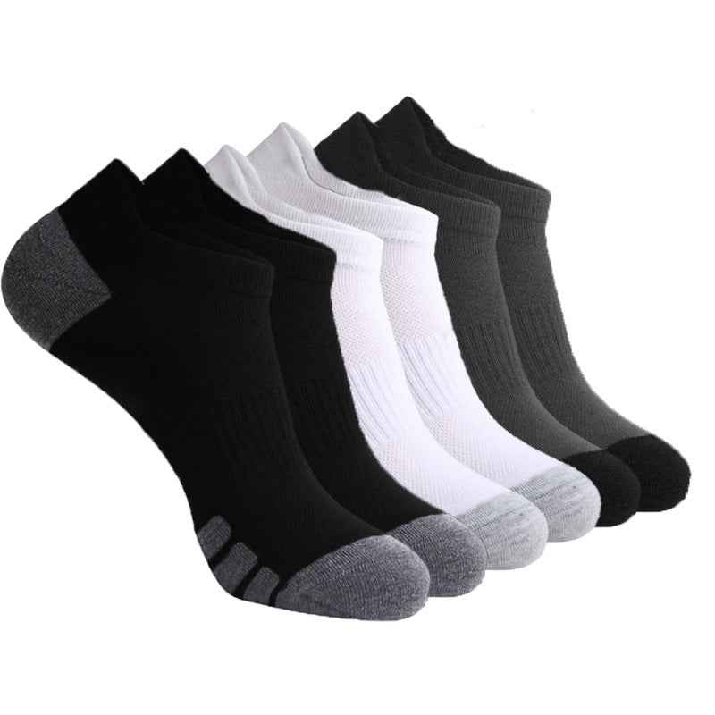 Low-top heel socks for running