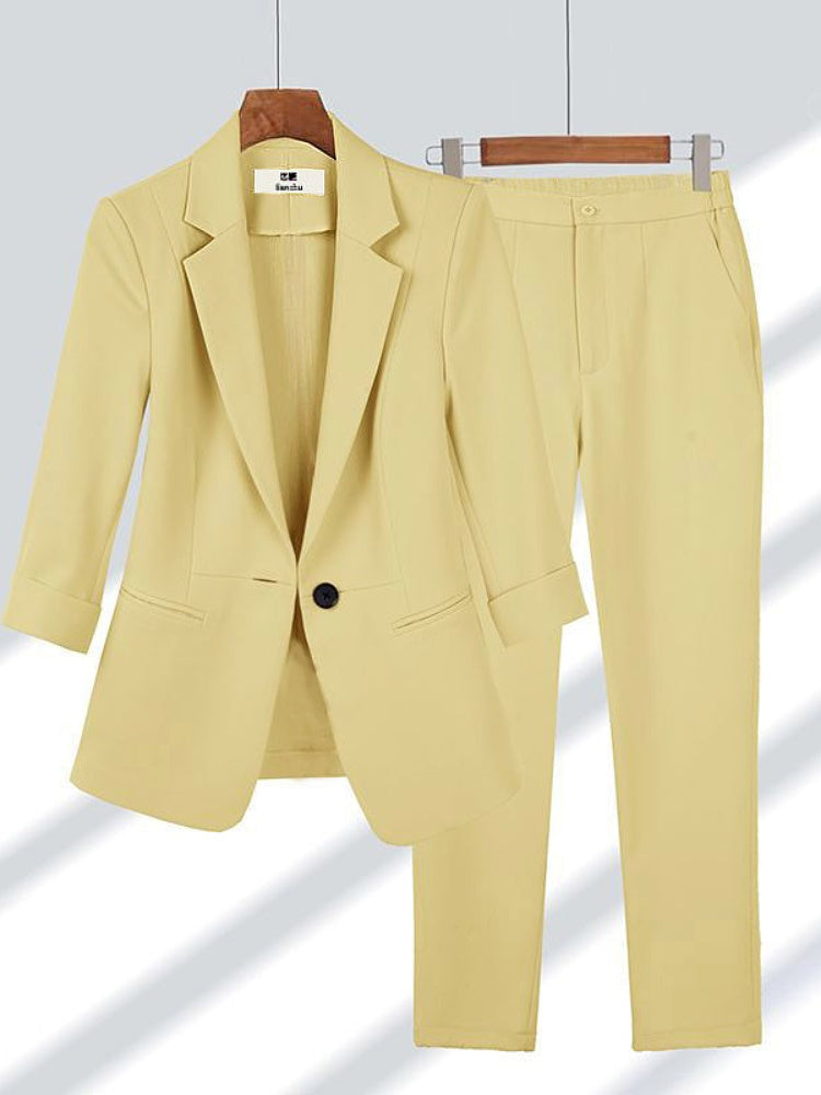 Women's Slim-Fit Professional Suit Set Colouronova