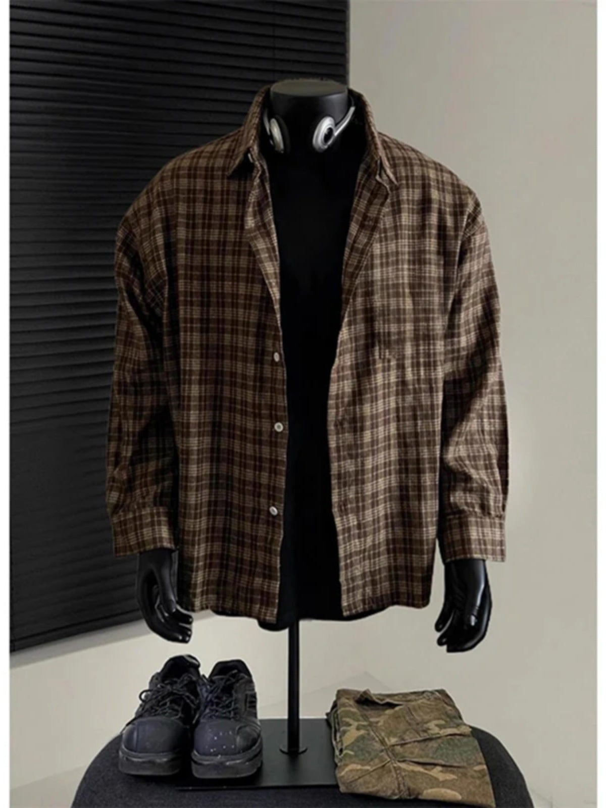 Mens Plaid Shirt Colouronova