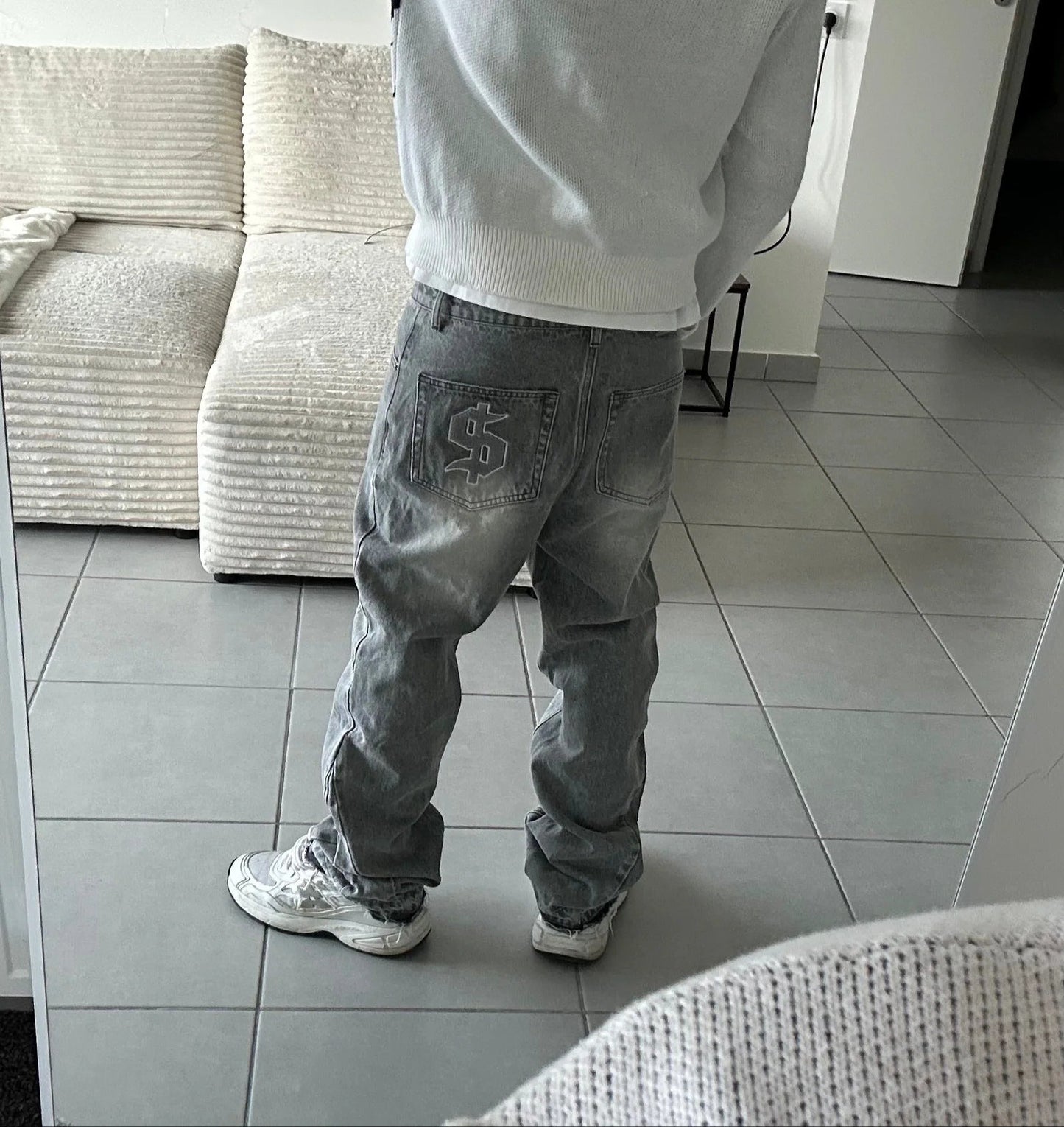 High Street washed jeans Colouronova