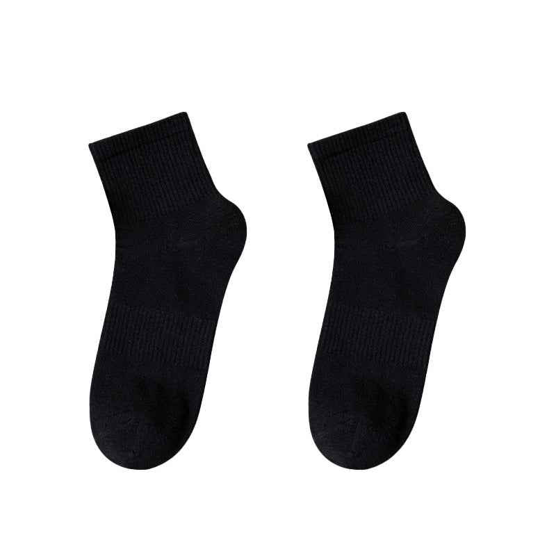Solid Color Mid-Tube Socks