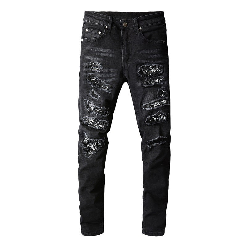 Mens Denim Trousers Colouronova